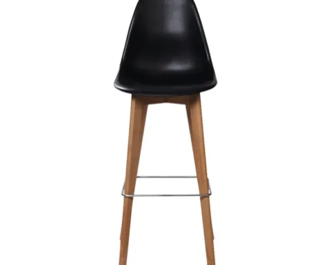 Barhocker Veba Keeve 119 x 47 x 53 cm Holz schwarz