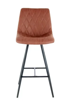 Barstuhl Frances 400 2er-Set Dunkelbraun / Schwarz