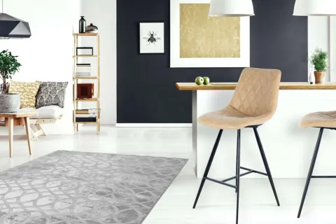 Barstuhl Frances 400 2er-Set Taupe / Schwarz