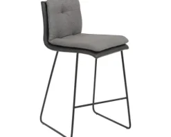 Barstuhl Mayer Sitzmöbel 1231 48,5 x 51,5 x 90 cm Stahl schwarz/anthrazit + grau 1231_K3_124