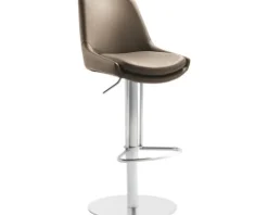 Barstuhl Mayer Sitzmöbel 1241 45 x 54 x 84 cm Edelstahl braun