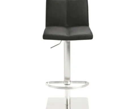 Barstuhl Mayer Sitzmöbel 1285 42 x 46 x 78 cm Edelstahl/schwarz