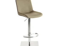 Barstuhl Mayer Sitzmöbel 1287 40 x 49 x 81 cm Edelstahl beige