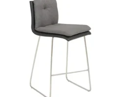 Barstuhl Mayer Sitzmöbel 1231 48,5 x 51,5 x 90 cm Edelstahl/anthrazit + grau 1231_K4_124