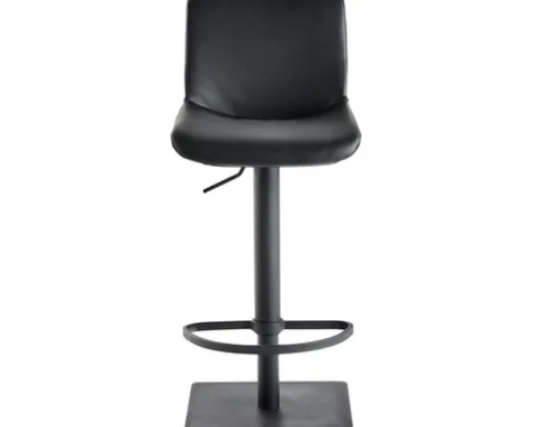 Barstuhl Mayer Sitzmöbel 1287 40 x 49 x 81 cm Stahl schwarz/schwarz 1287_03_81007