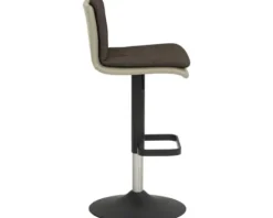 Barstuhl Mayer Sitzmöbel 1211 44 x 47 x 80 cm Stahl schwarz/taupe + schokobraun