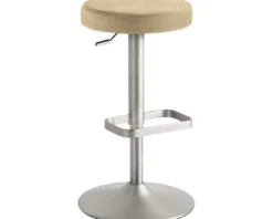 Barstuhl Mayer Sitzmöbel 1200 44 x 44 x 55 cm Stahl chrom matt/beige