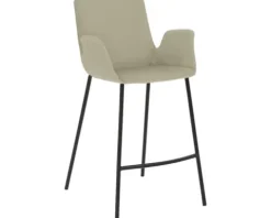 Barstuhl Mayer Sitzmöbel 1222 53 x 49 x 95 cm Stahl schwarz/taupe 1222_V3_30484