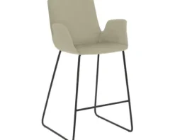 Barstuhl Mayer Sitzmöbel 1222 53 x 49 x 95 cm Stahl schwarz/taupe 1222_K3_30484