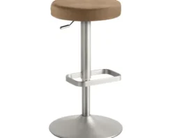 Barstuhl Mayer Sitzmöbel 1200 44 x 44 x 55 cm Stahl chrom matt/hellbraun