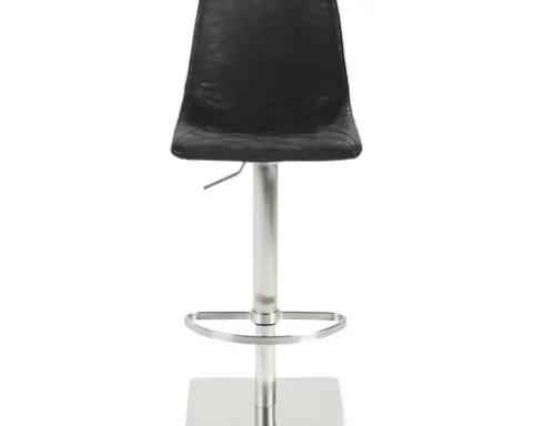 Barstuhl Mayer Sitzmöbel 1275 43 x 50 x 85 cm Edelstahl schwarz