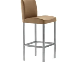 Barstuhl Mayer Sitzmöbel 1154 40 x 45 x 94 cm Stahl perlsilber/hellbraun
