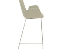 Barstuhl Mayer Sitzmöbel 1222 53 x 49 x 95 cm Edelstahl/taupe 1222_K4_30484