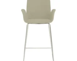 Barstuhl Mayer Sitzmöbel 1222 53 x 49 x 95 cm Edelstahl/taupe 1222_K4_30484
