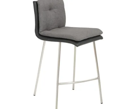 Barstuhl Mayer Sitzmöbel 1231 48,5 x 51,5 x 90 cm Edelstahl/anthrazit + grau 1231_V4_124
