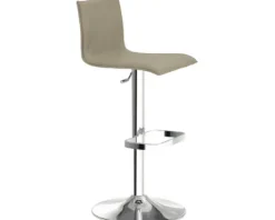 Barstuhl Mayer Sitzmöbel 1212 45 x 47 x 79 cm Stahl chrom/taupe