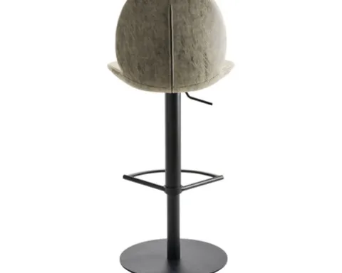 Barstuhl Mayer Sitzmöbel 1276 46 x 50 x 84,5 cm Stahl braun beige