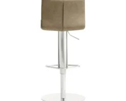 Barstuhl Mayer Sitzmöbel 1242 42 x 46 x 79 cm Edelstahl/beige 1242_26478
