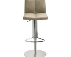Barstuhl Mayer Sitzmöbel 1242 42 x 46 x 79 cm Edelstahl/beige 1242_26478