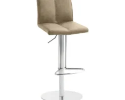 Barstuhl Mayer Sitzmöbel 1242 42 x 46 x 79 cm Edelstahl/beige 1242_26478