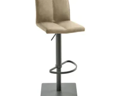 Barstuhl Mayer Sitzmöbel 1285 42 x 46 x 78 cm Stahl grau/beige