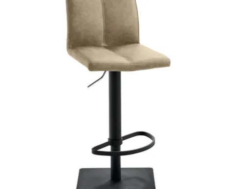 Barstuhl Mayer Sitzmöbel 1285 42 x 46 x 78 cm Stahl schwarz/beige