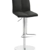 Barstuhl Mayer Sitzmöbel 1242 42 x 46 x 79 cm Edelstahl/scharzgrau