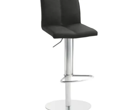Barstuhl Mayer Sitzmöbel 1242 42 x 46 x 79 cm Edelstahl/scharzgrau
