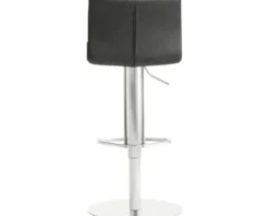 Barstuhl Mayer Sitzmöbel 1242 42 x 46 x 79 cm Edelstahl/scharzgrau