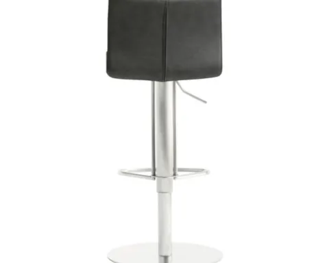 Barstuhl Mayer Sitzmöbel 1242 42 x 46 x 79 cm Edelstahl/scharzgrau