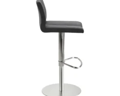 Barstuhl Mayer Sitzmöbel 1242 42 x 46 x 79 cm Edelstahl/scharzgrau