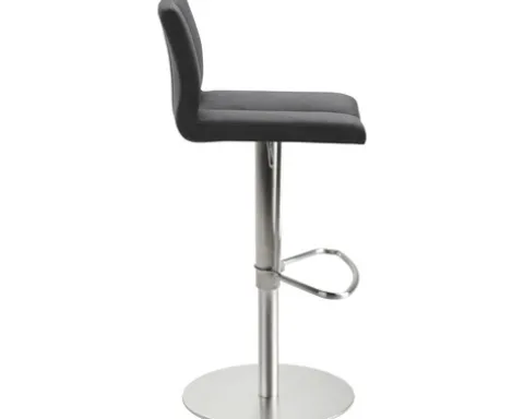 Barstuhl Mayer Sitzmöbel 1242 42 x 46 x 79 cm Edelstahl/scharzgrau
