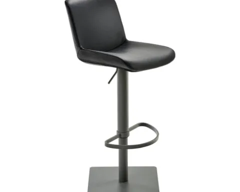 Barstuhl Mayer Sitzmöbel 1287 40 x 49 x 81 cm Stahl schwarz/schwarz 1287_14_81007