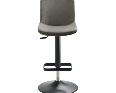 Barstuhl Mayer Sitzmöbel 1235G 44 x 48 x 85 cm Stahl schwarz/schlamm