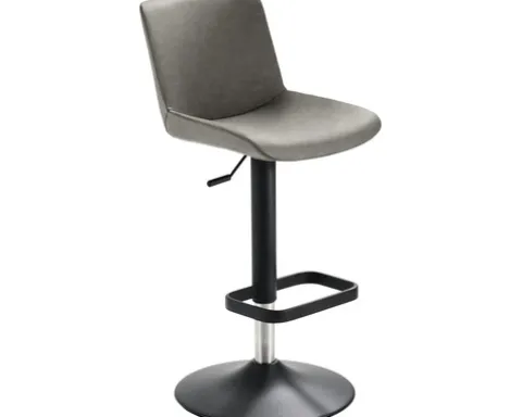 Barstuhl Mayer Sitzmöbel 1235G 44 x 48 x 85 cm Stahl schwarz/schlamm