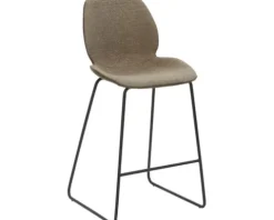 Barstuhl Mayer Sitzmöbel mySOLO 1176 49 x 49 x 96 cm Stahl schwarz/schwarz + schlamm 1176-K3-528