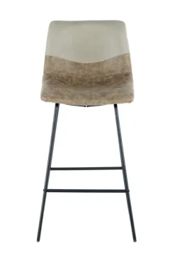 Barstuhl Kylie 500 2er-Set Taupe / Graubraun / Schwarz