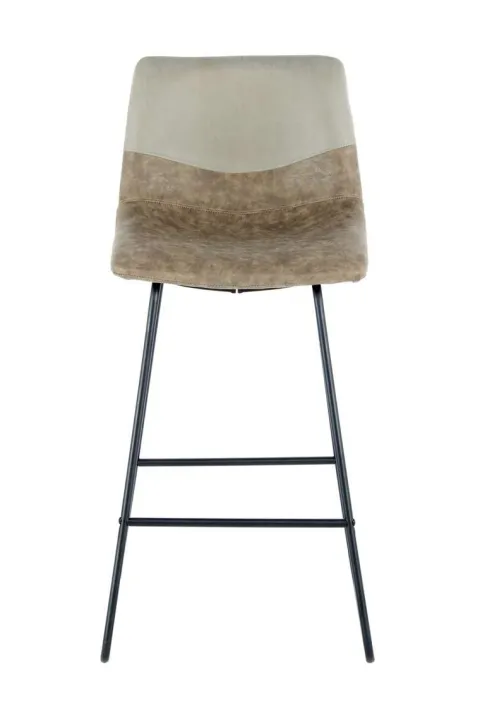 Barstuhl Kylie 500 2er-Set Taupe / Graubraun / Schwarz