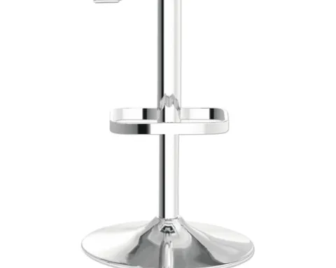 Barstuhl Mayer Sitzmöbel 1235G 44 x 48 x 85 cm Stahl chrom/schwarzgrau