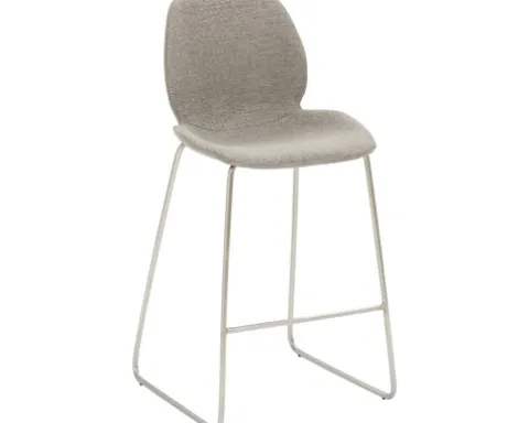 Barstuhl Mayer Sitzmöbel mySOLO 1176 49 x 49 x 96 cm Edelstahl/grau + lichtgrau 1176-K4_526