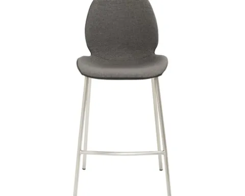 Barstuhl Mayer Sitzmöbel mySOLO 1176 49 x 49 x 96 cm Edelstahl/anthrazit + schwarz 1176-V4-524