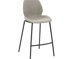 Barstuhl Mayer Sitzmöbel mySOLO 1176 49 x 49 x 96 cm schwarz/grau + lichtgrau 1176-V3-526