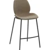 Barstuhl Mayer Sitzmöbel mySOLO 1176 49 x 49 x 96 cm Stahl schwarz/schwarz + schlamm 1176-V3-528