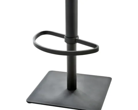 Barstuhl Mayer Sitzmöbel 1275 43 x 50 x 85 cm Stahl schwarz/schwarz 1275-03-547