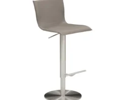 Barstuhl Mayer Sitzmöbel 1226 39,5 x 43 x 81 cm Stahl chrom matt/taupe