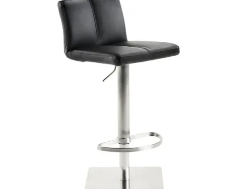 Barstuhl Mayer Sitzmöbel 1285 42 x 46 x 78 cm Edelstahl schwarz