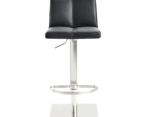Barstuhl Mayer Sitzmöbel 1285 42 x 46 x 78 cm Edelstahl schwarz