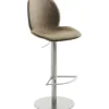 Barstuhl Mayer Sitzmöbel 1276 46 x 50 x 84,5 cm Edelstahl braun beige
