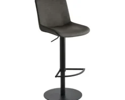 Barstuhl Mayer Sitzmöbel 1387 41 x 49 x 82 cm Stahl schwarz/schlamm