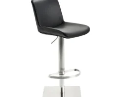 Barstuhl Mayer Sitzmöbel 1287 40 x 49 x 81 cm Edelstahl schwarz